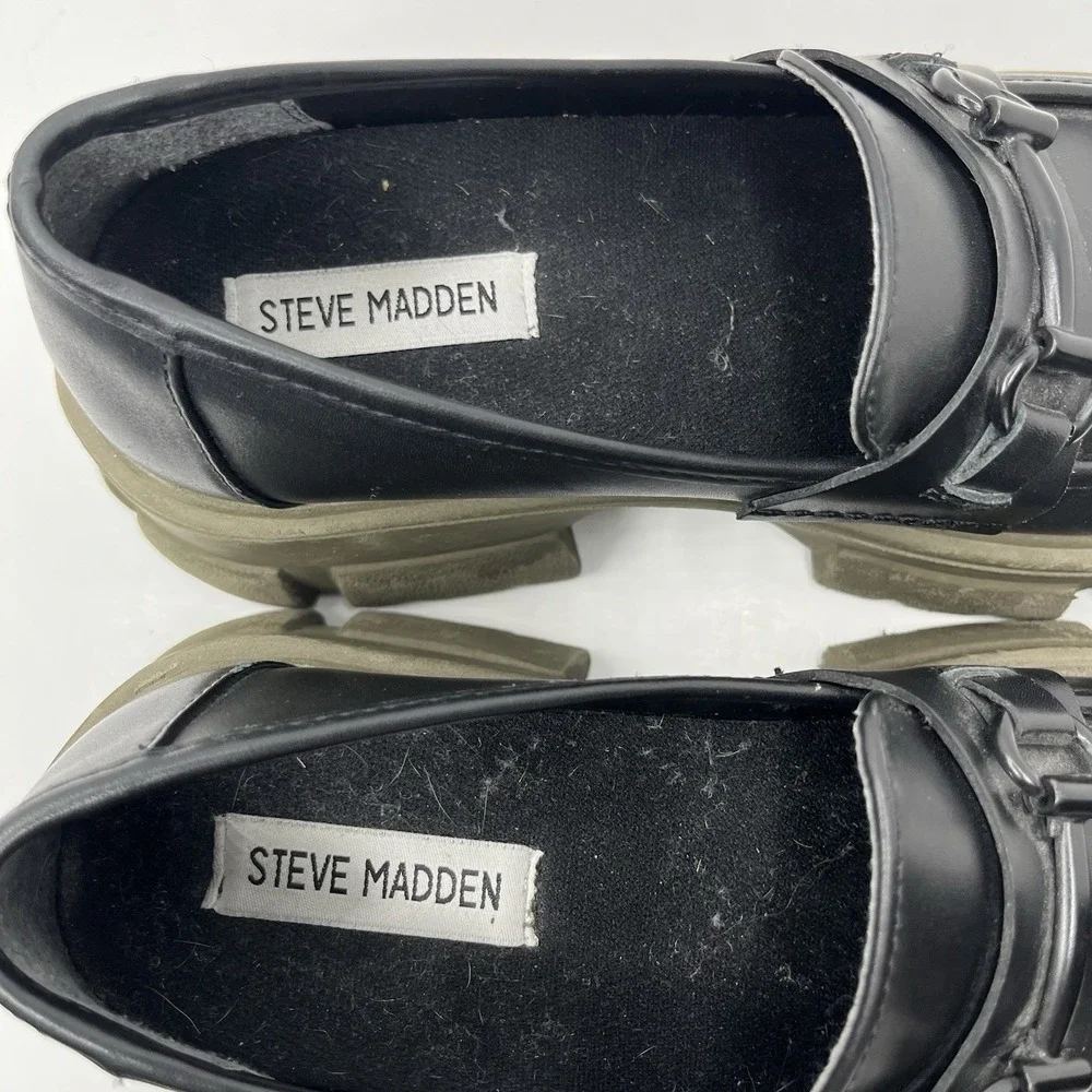Steve Madden black leather